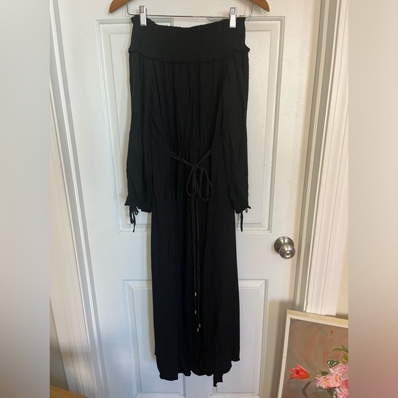 Tibi Swiss dot off the shoulder midi dress 2 - Picture 10 of 12